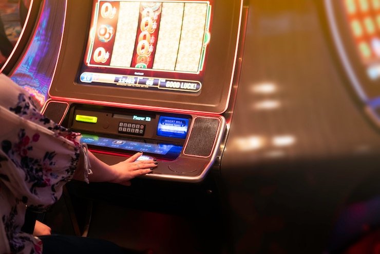 Live dealer dealing cards in real time at Lightning Baccarat table